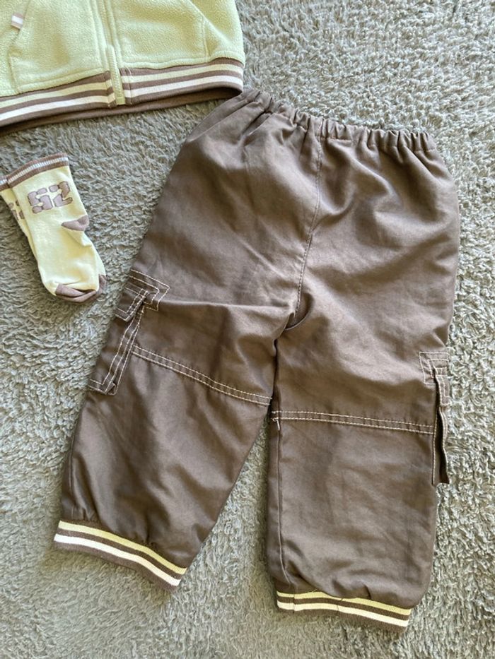Ensemble gilet zippé polaire et pantalon 23 mois - photo numéro 3