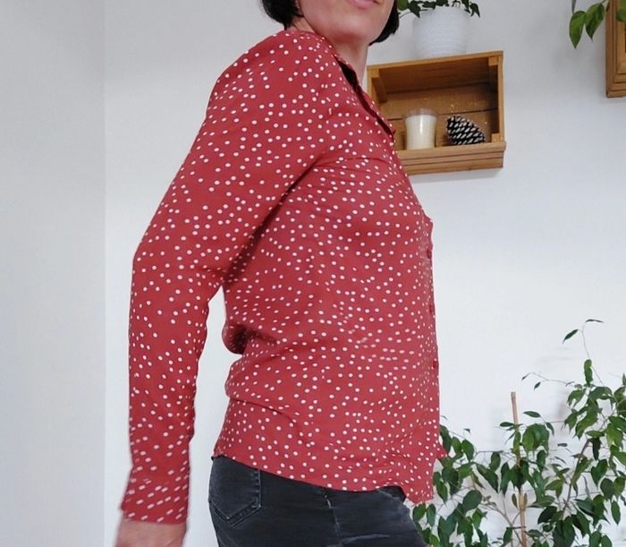 Chemise à pois terra cotta - photo numéro 6