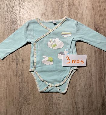 Body manches longues bleu