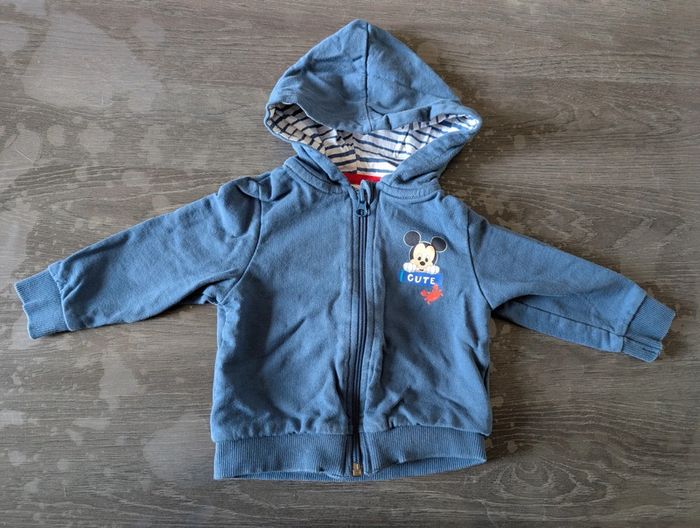 Gilet zippé à capuche Mickey Donald - photo numéro 2