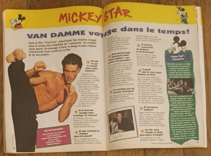 Rare ancien journal de Mickey avec 10 vignettes nintendo N°2216 de 1994 vintage - photo numéro 6