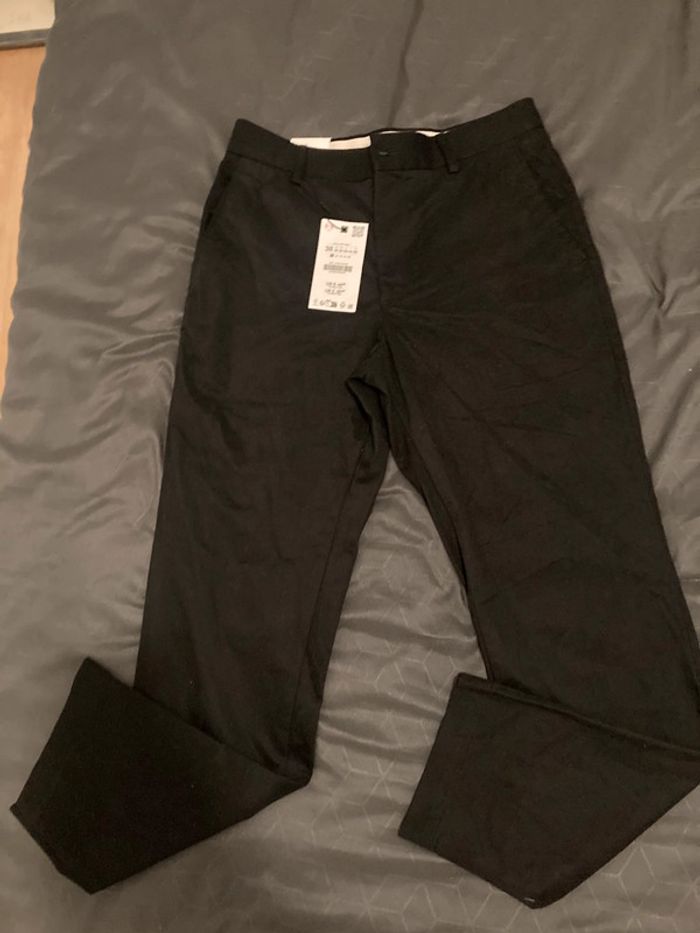 Pantalon homme chino noir neuf taille 38 Zara