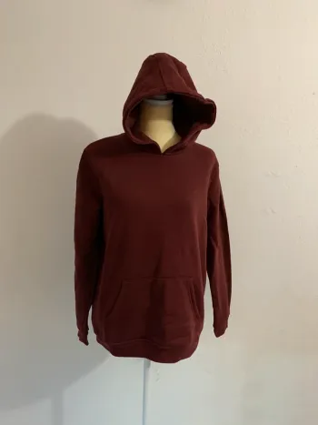 Sweat à capuche bordeaux Gémo – Taille 14 ans