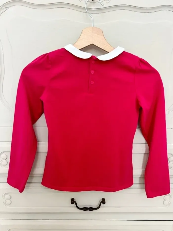 Très beau petit haut , blouse col Claudine Sergent major taille 9 ans - photo numéro 2