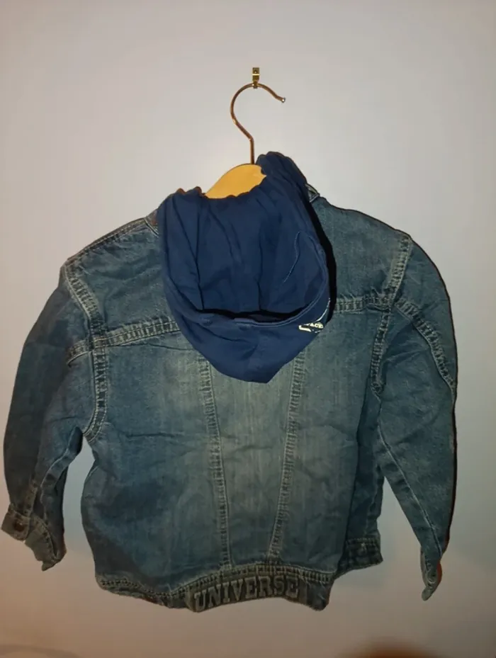 Veste en jean avec capuche sweat amovible taille 4 ans Orchestra - photo numéro 7