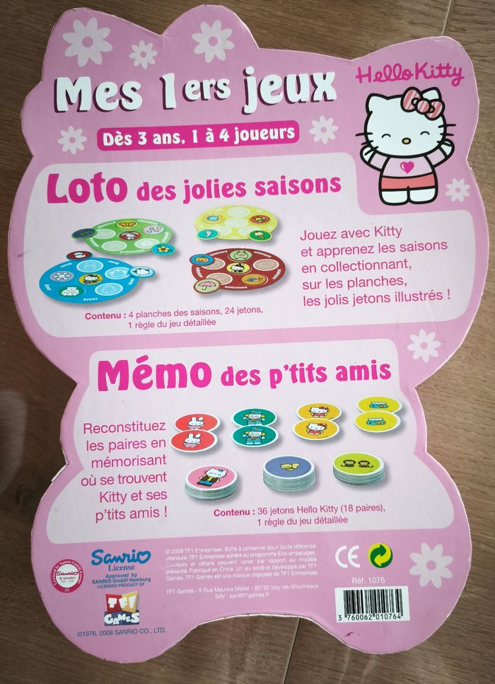 Jeux mémo et Loto Hello Kitty - photo numéro 2