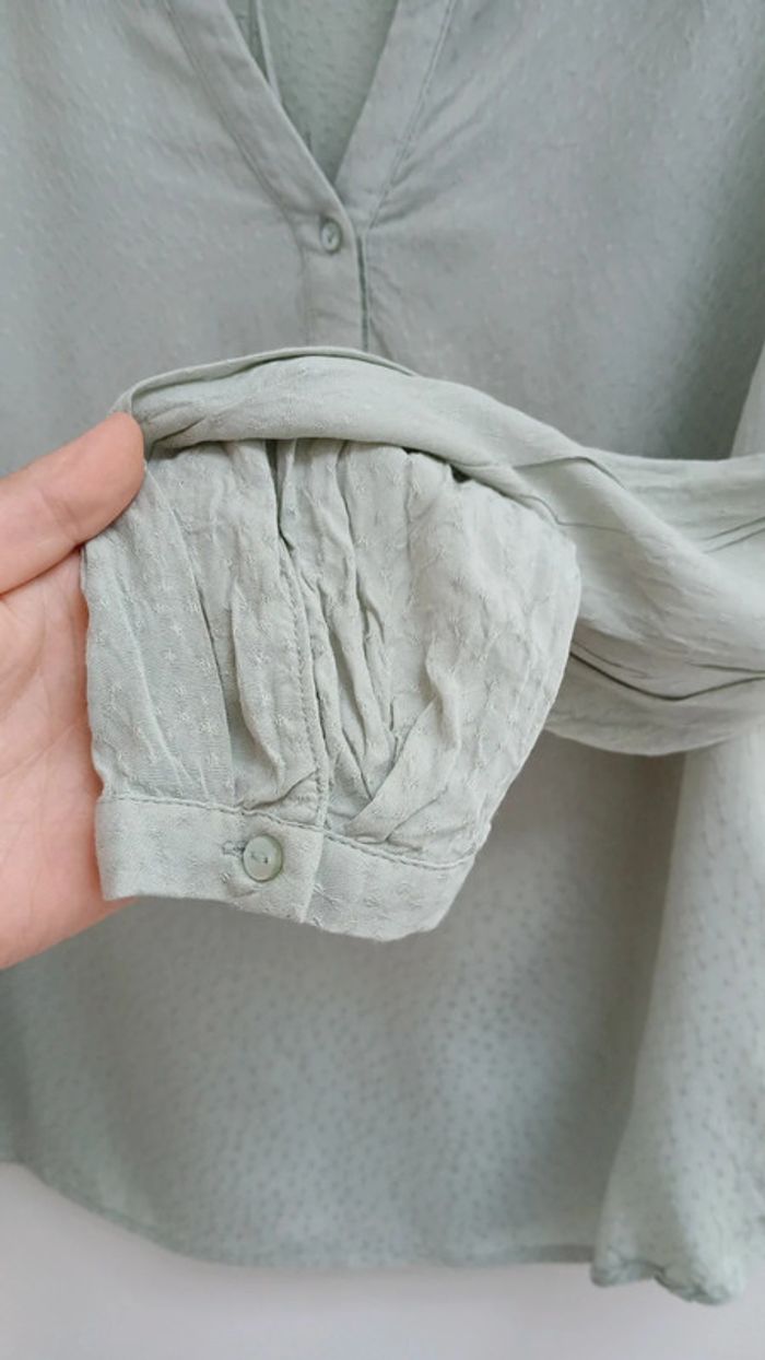 Chemisier vert d'eau Camaieu - photo numéro 4