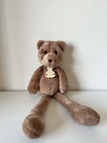 Peluche doudou Ours sweety marron longues jambes Histoire d’ours