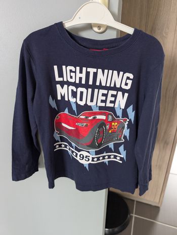 Tee-shirt manches longues garçon Disney cars 4 ans