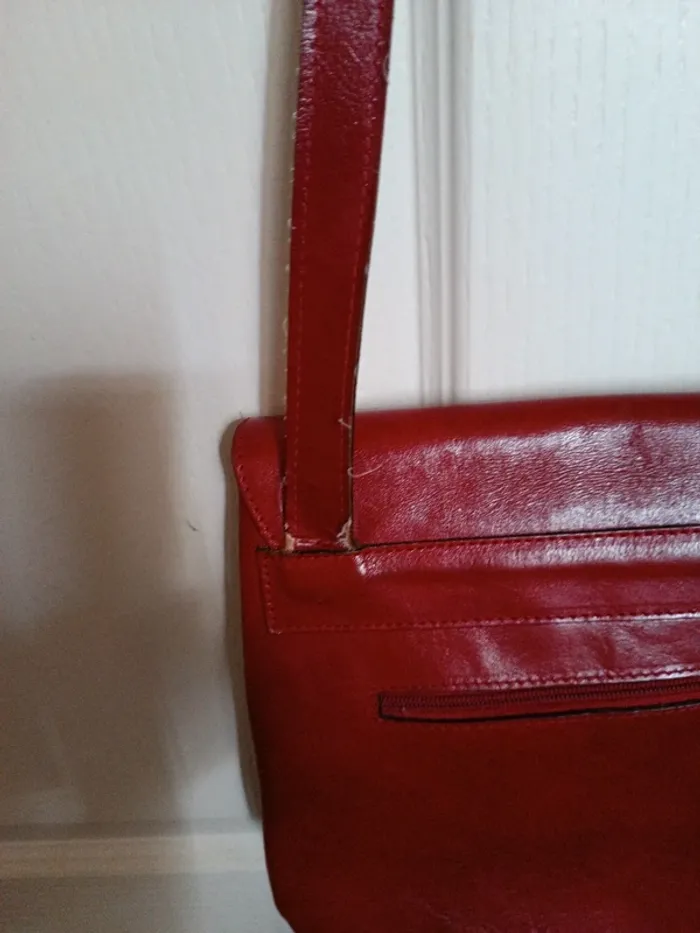 Sac en cuir rouge - photo numéro 5