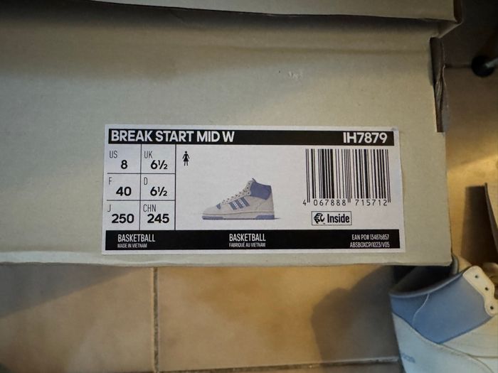 Adidas Break Start Cloud White Glow Blue - photo numéro 6