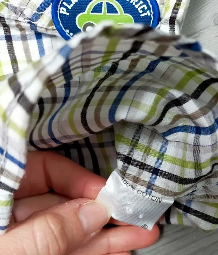 Salopette rouge voiture et chemise manches courtes garçon 23 mois Plus - photo numéro 11