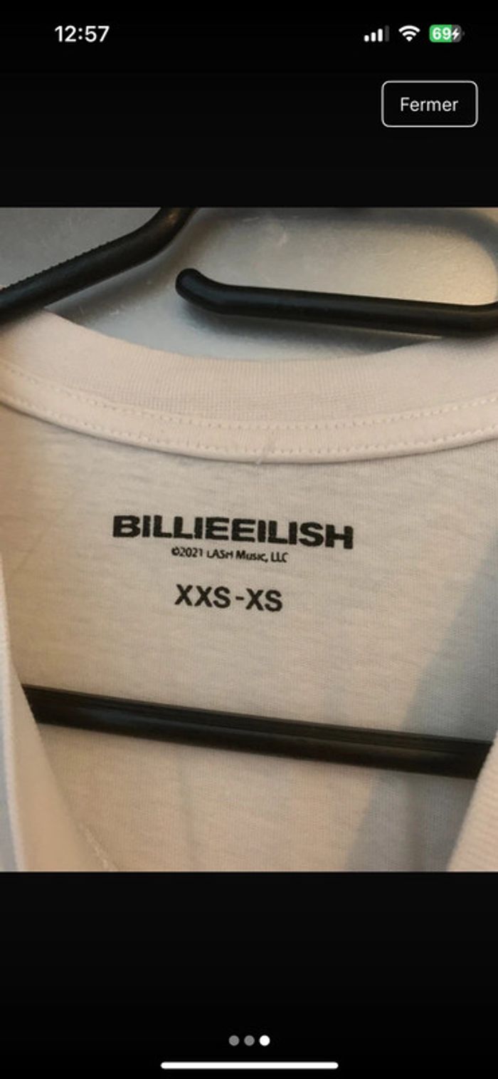T shirt Billie Eilish - photo numéro 3