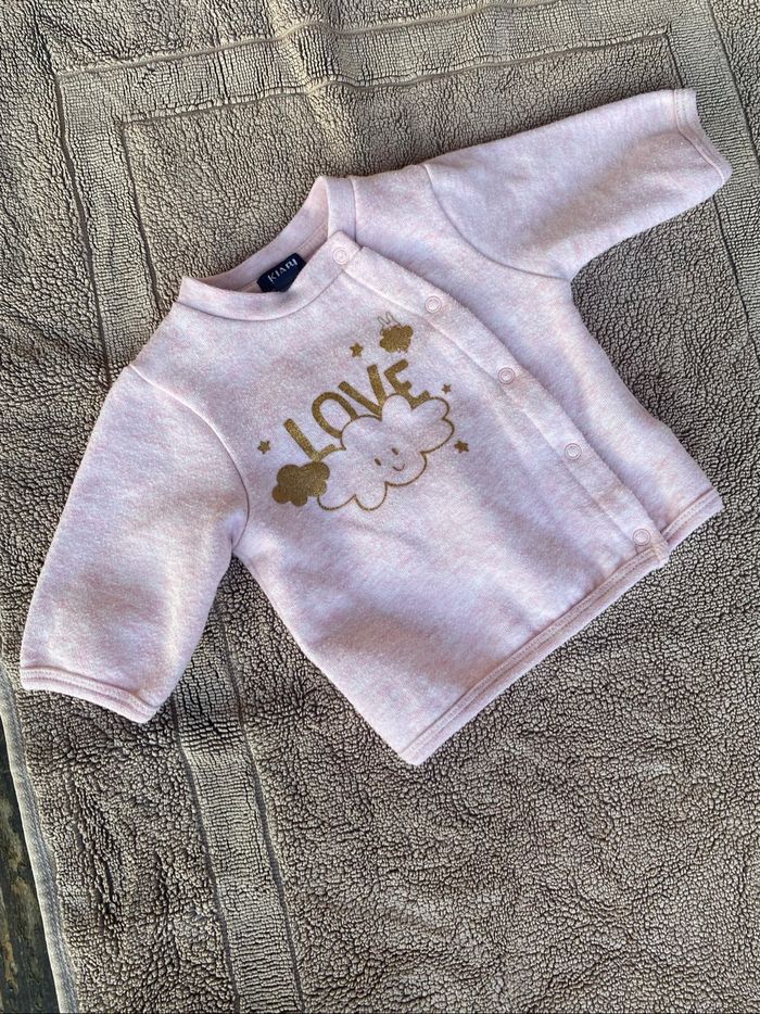 Gilet rose Kiabi