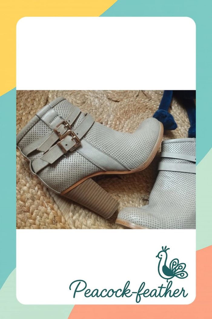 Bottines talons beiges 36 - photo numéro 4