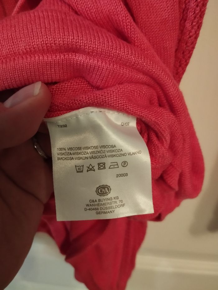 * Tunique double effet orange-saumon T46-48 C&A - photo numéro 3