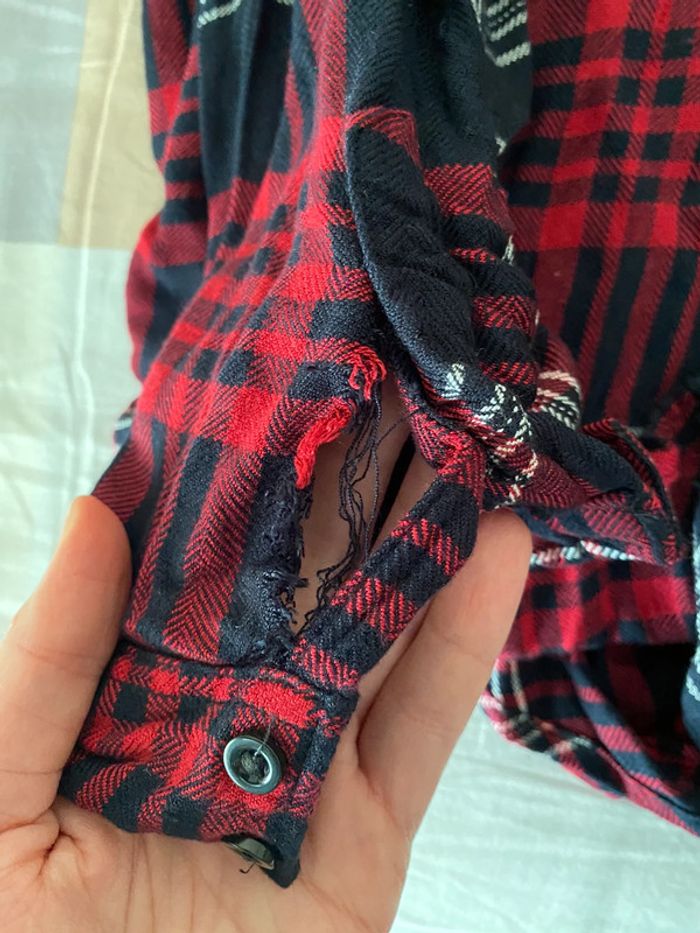 Superbe belle chemise à carreaux Zara taille M - photo numéro 15