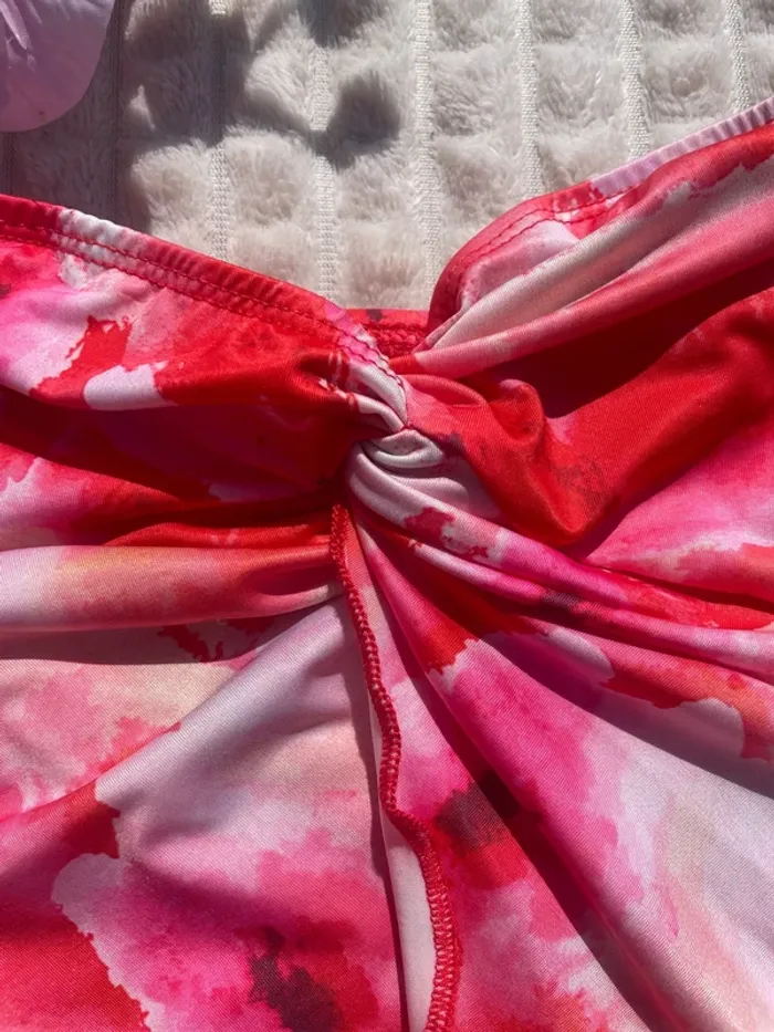 Top décontracté SHEIN en mousseline de soie, taille XS, imprimé floral - photo numéro 2