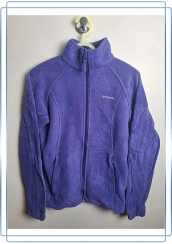 Veste Polaire columbia violette femme / taille M / brodé