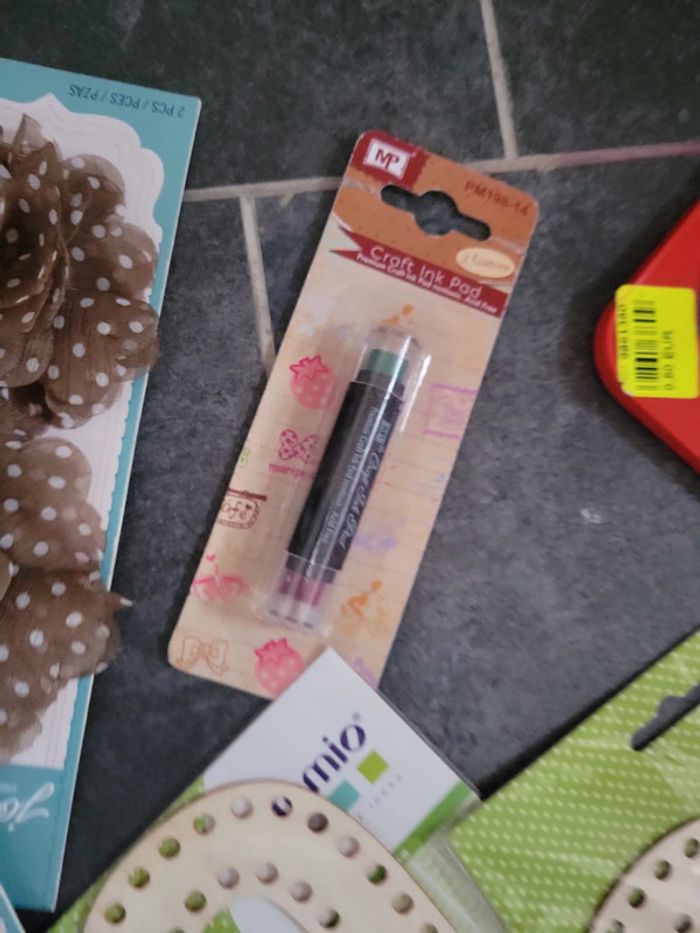 Lot loisirs créatifs ruban scrapbooking lettre carte spencil - photo numéro 18