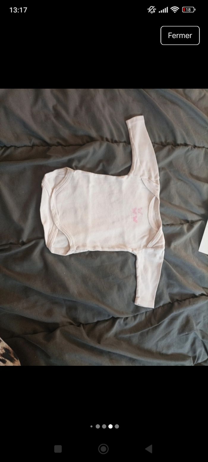 Lot de bodies manche longue bébé fille - photo numéro 2