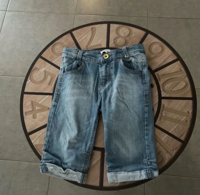 Short en jean garçon 7/8 ans