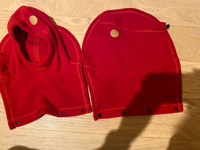 Cache-col pour deux Lennylamb – Polaire rouge - photo numéro 2