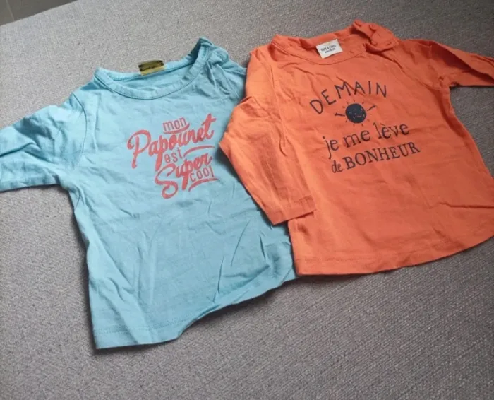 T-shirts manches longues 6 mois