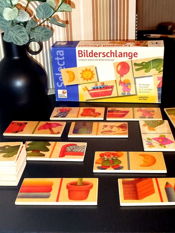 🔵 Selecta Spielzeug  Le serpent d'images en bois