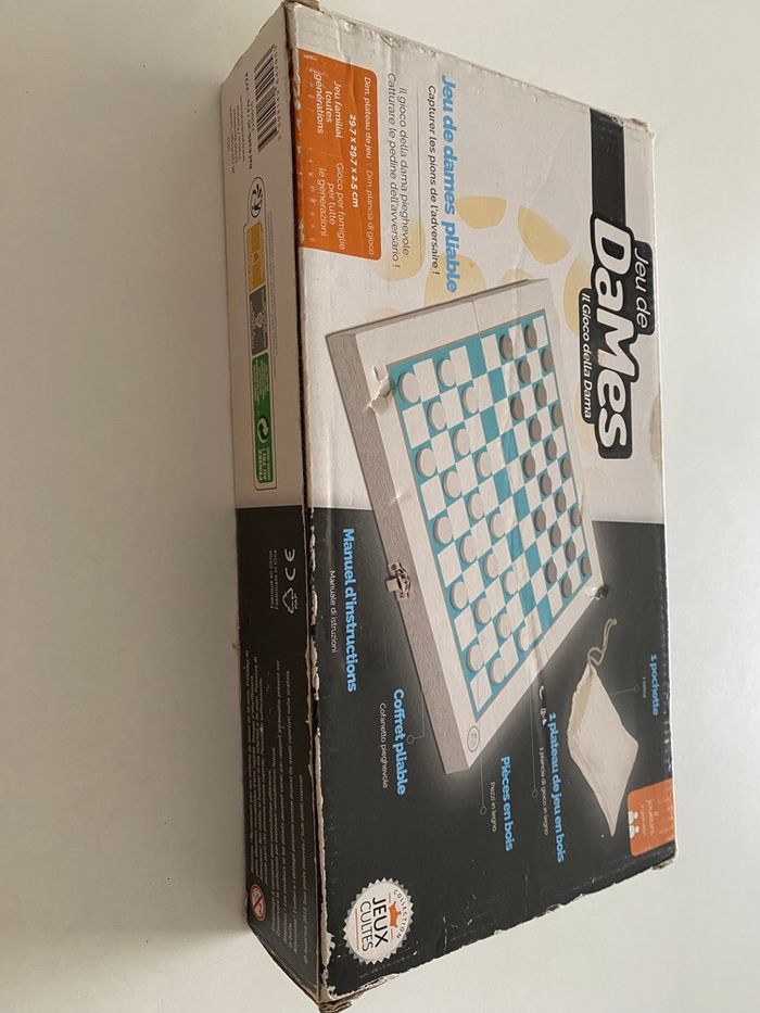 Jeu de Dames en Bois - photo numéro 2