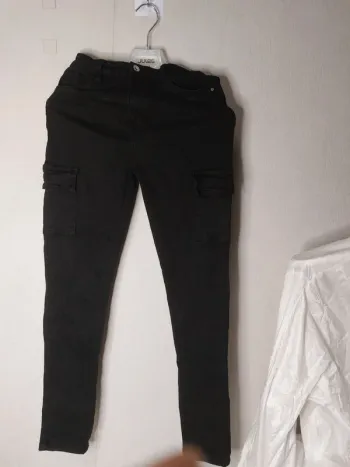 Jeans slim noir "Hello Miss"