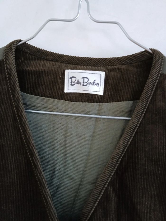 Veste sans manche en velours côtelé vintage - photo numéro 4