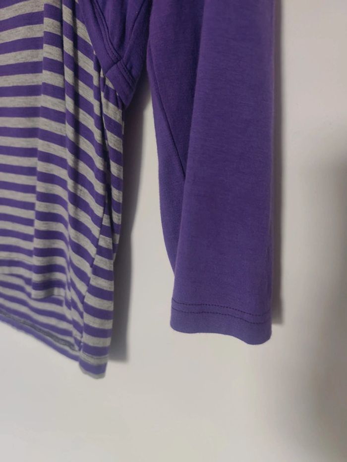 Top manches 3/4 violet esprit Boléro 38 - photo numéro 3