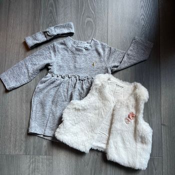 Robe + gilet verbaudet 9 mois
