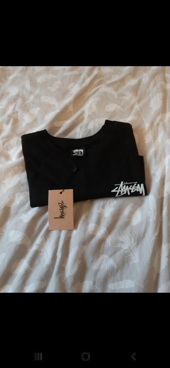T-shirt noir stussy