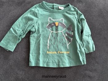 Lot de deux t shirts manches longues