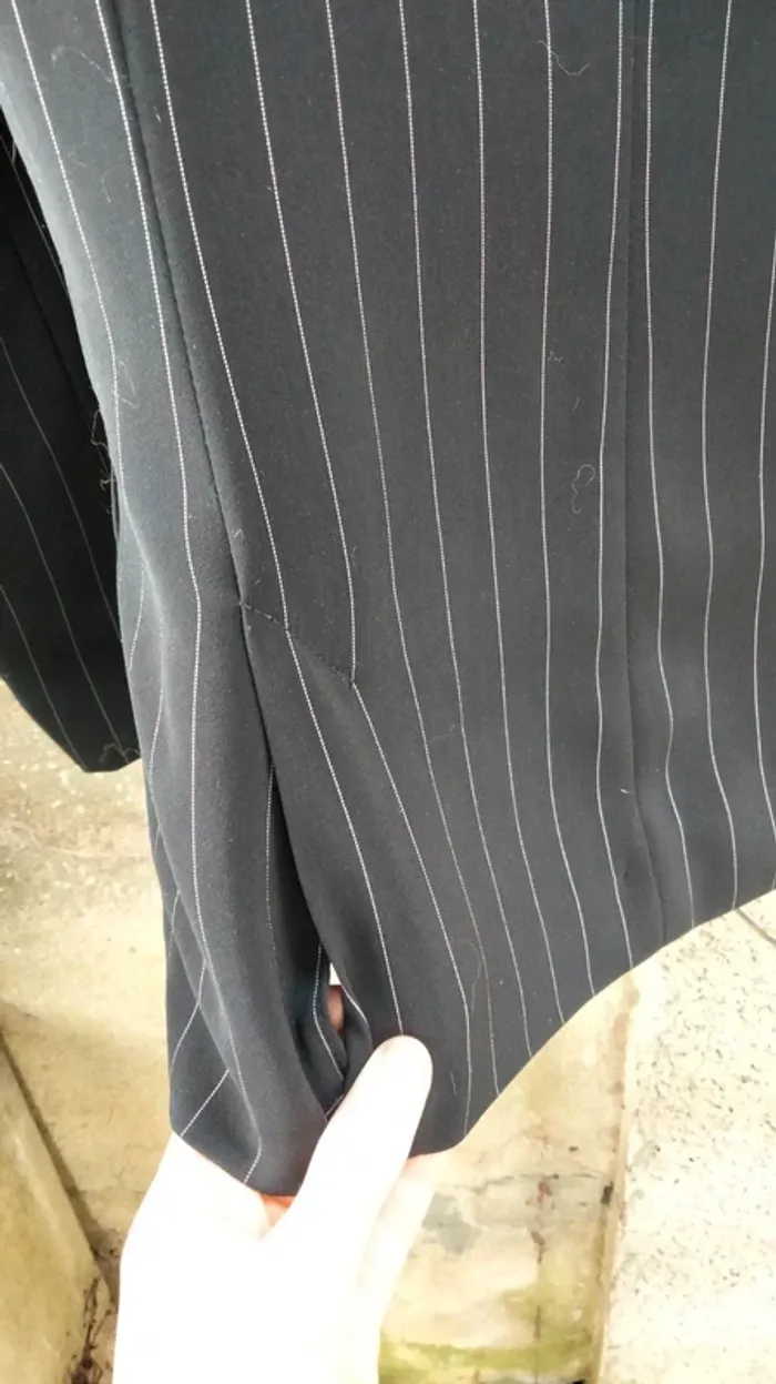 Veste blazer à rayures H&M Taille 38 - photo numéro 7