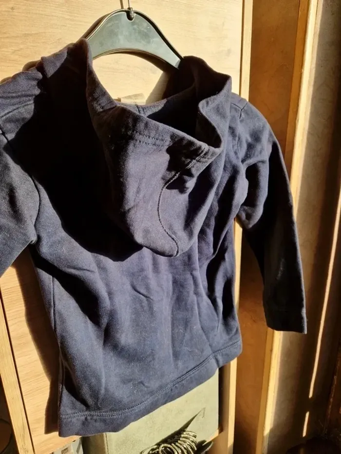 Veste zippée bleu 6/7ans - photo numéro 4