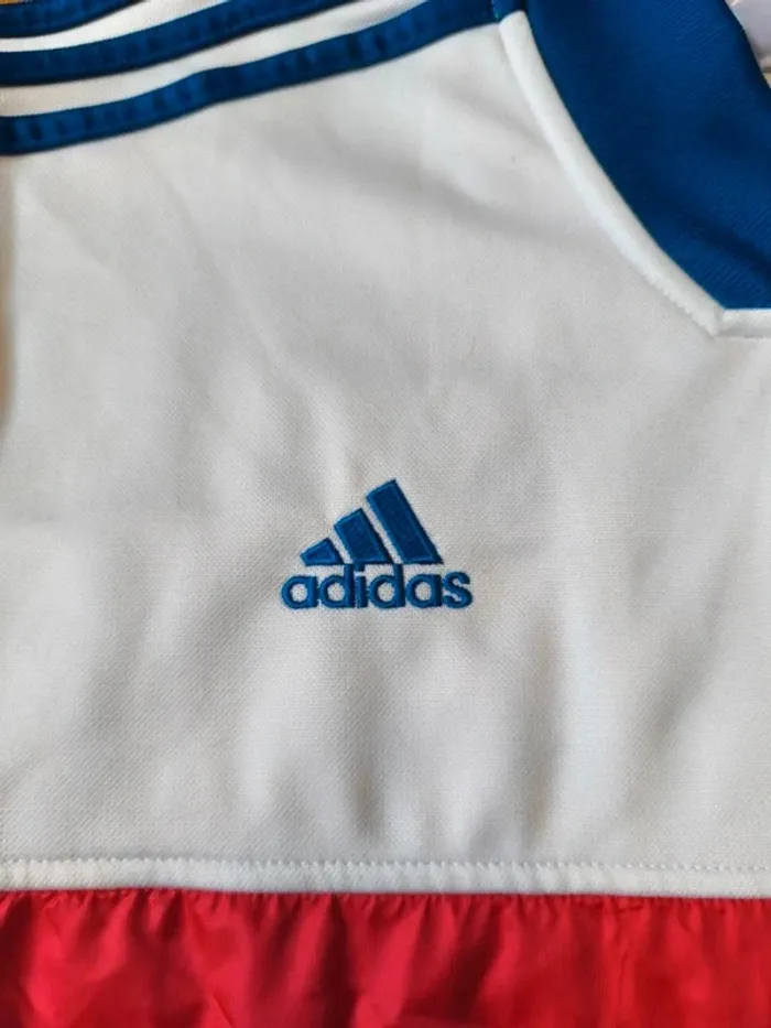 Veste Adidas - Olympique Lyonnais - Saison 2013 - Blanc, rouge, bleu - Taille L - photo numéro 5