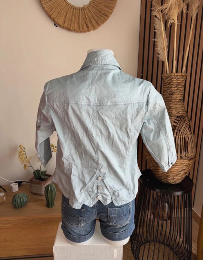 Veste blazer ou blouson turquoise - photo numéro 5