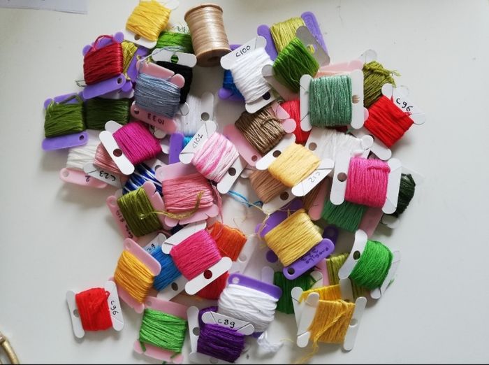 Lot de 55 fils coton point de croix point compté ou autre - photo numéro 10