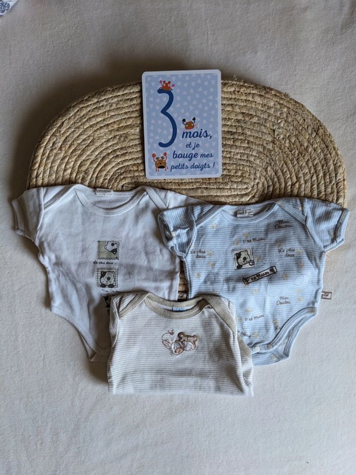 Bodys manches courtes - 3 mois