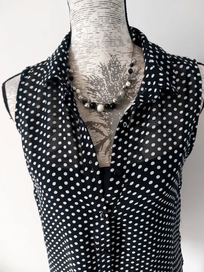 Chemise voile à pois - photo numéro 2