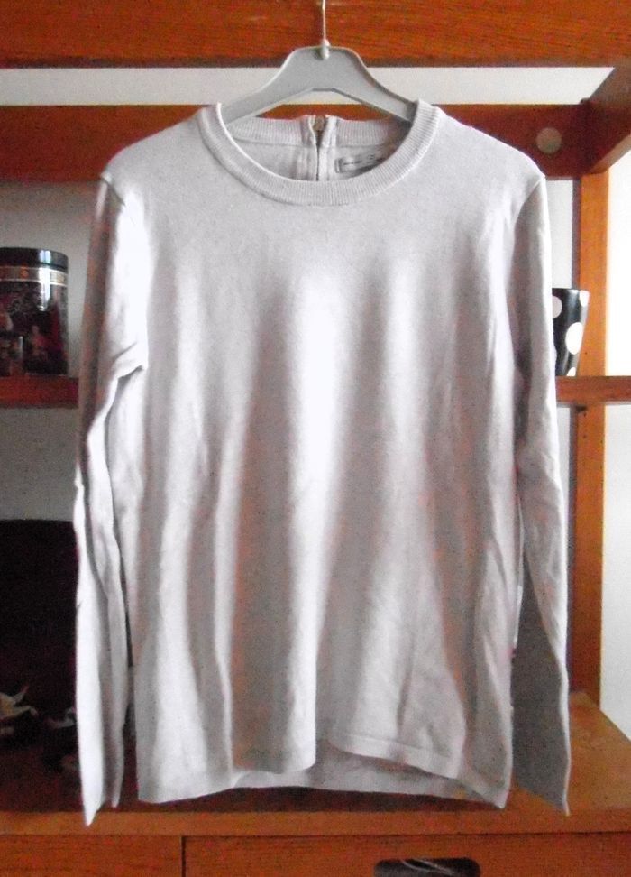 Sweat femme, blanc crème, Zara, taille S 36 - photo numéro 1