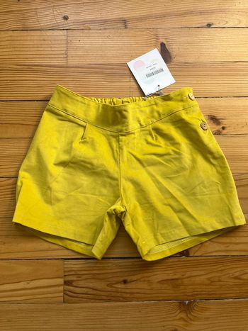 Short velours jaune Little celebs 6 ans neuf