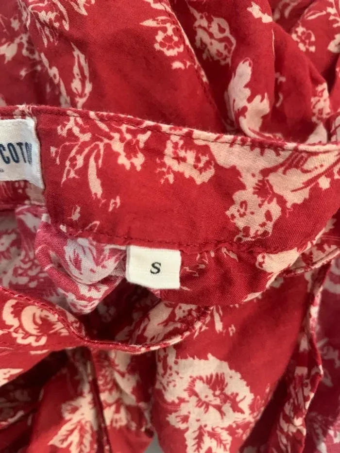 Chemisier rouge Café Coton taille S - photo numéro 6