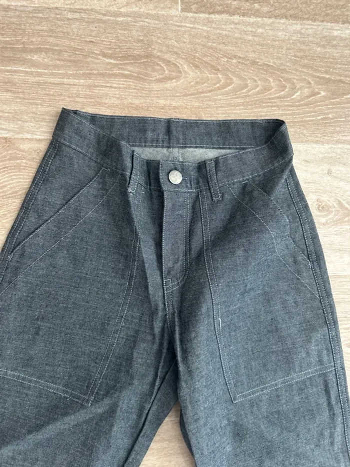Pantalon gris pattes d’éléphant School Rag 26 S - photo numéro 2