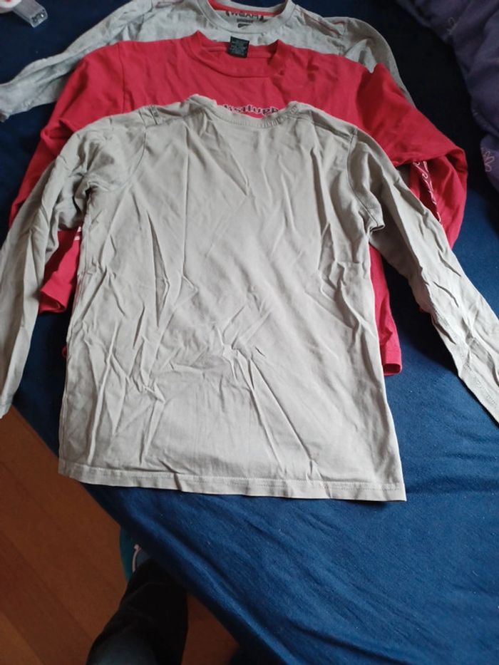 Lot 3 tee-shirts ML 12 ans - photo numéro 6