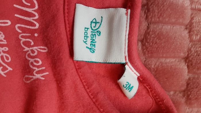 Tee shirt Mickey Minnie Disney taille 3 mois - photo numéro 3