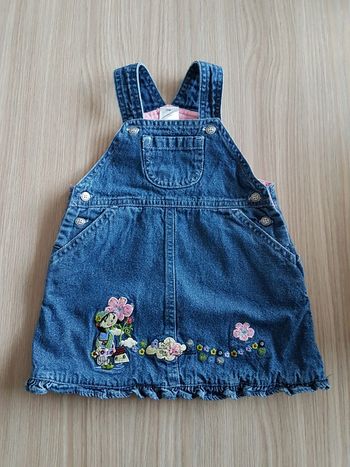 robe salopette en jean 3 mois